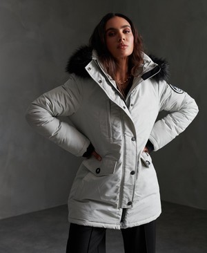 Superdry Ashley Everest Parka Női Kabát Szürke | LTNBK2830